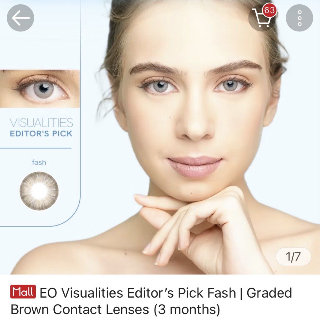 EO Fash Contact Lenses -0.25 (Category: Vision Care) located in Cavite. Submitted by thehiddenhanger (Listing ID 1432960741, Image 1). Description: Used once. sobrang latina ng color. but I need to change because i have astigmatism. EO Visualities Fash Contact Lenses - Graded lenses -0.25 - 3-month lifespan - Designed to enhance your natural eye color - See the color and effect in the images - Suitable for daily wear .