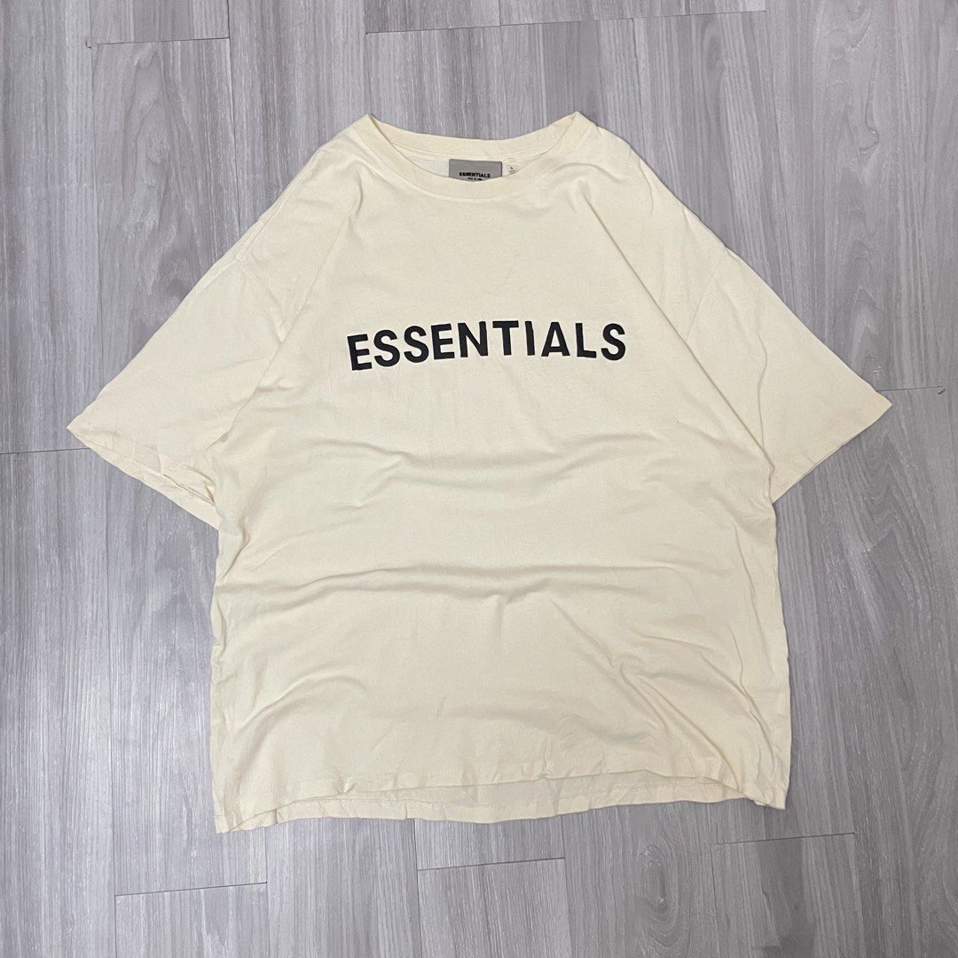 Essentials Fear of God Shirt (Category: Tshirts & Polo Shirts ) located in Cebu City. Submitted by looted.goods (Listing ID 1432951502, Image 1). Description: Essentials Fear of God Tshirt Excellent Condition Size L on tag 30Lx25W No issue DM TO PURCHASE❗️.