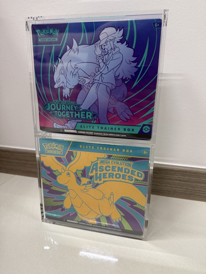 ETB Acrylic Display Case for Pokemon Elite Trainer Box, Hobbies & Toys ...