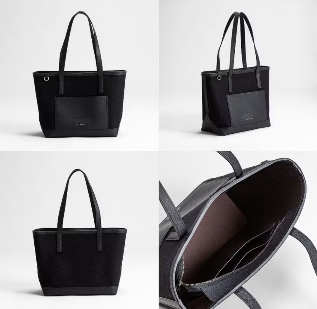 Eve and Adam Isla Tote Bag (Category: Tote Bags) located in Manila. Submitted by biabits (Listing ID 1432876793, Image 1). Description: - Stylish eve & Adam tote bag - Sleek design with front pocket - Spacious interior - Sturdy handles - Interior pockets for organization - Zipper closure - Available in black Used once. RFS: Too big for my liking :) message me for lp :) retails for 1,950 with card & tote bag.