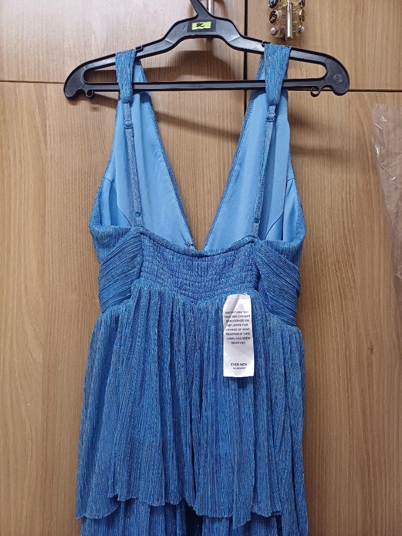 Ever New Blue Metallic Dress (Category: Dresses) located in Quezon City. Submitted by mamaandbunny (Listing ID 1432831910, Image 3). Description: - Ever New Melbourne blue dress - brand new (removed paper tag only) - Tiered skirt - Fitted bodice, flowing skirt - best fit xs - med - Vibrant blue color - Ideal for special occasions and nights out.