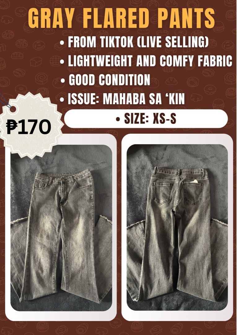 Flared Pants (Category: Jeans) located in Batangas. Submitted by prelovedbyazleah (Listing ID 1432890636, Image 1). Description: .