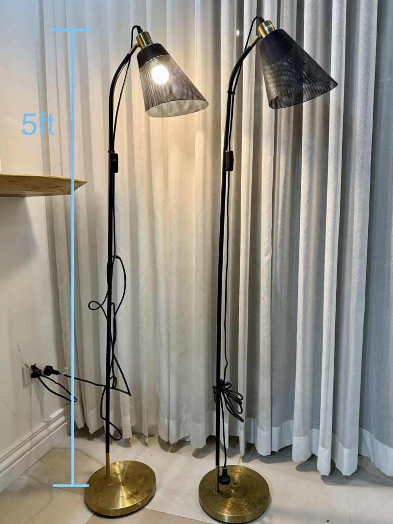 Floor lamp - Industrial Farmhouse (Category: Lighting) located in Quezon City. Submitted by bonggabuys (Listing ID 1432916007, Image 2). Description: Industrial farmhouse inspired floor lamps Condition overall good but base has tarnish Only one (1) piece available.