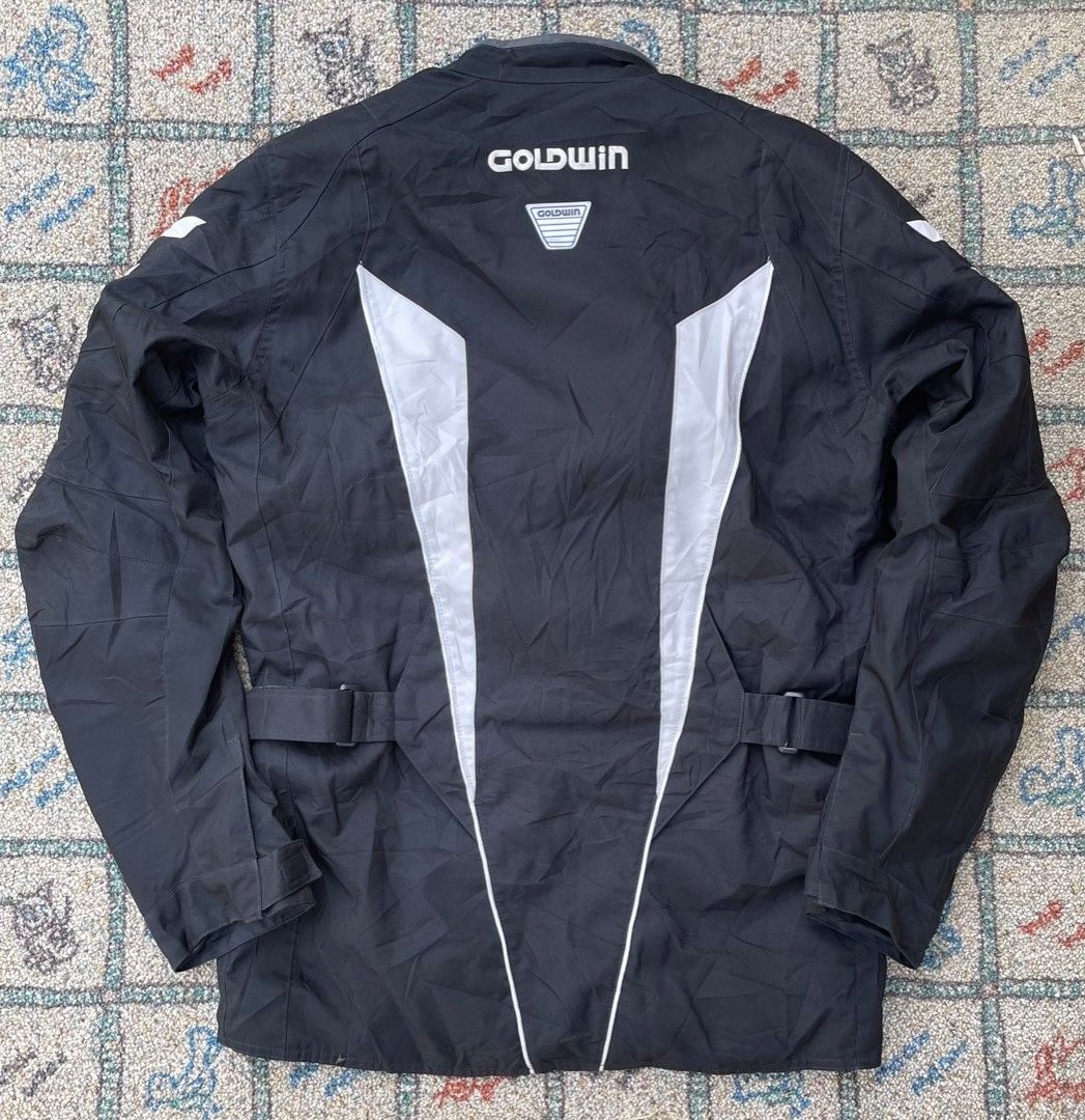 Goldwin Riding Gear Jacket (Category: Coats, Jackets and Outerwear) located in Manila. Submitted by stepsole (Listing ID 1432689062, Image 2). Description: As new condition Color rate 9.5/10 No issue Large on tag.