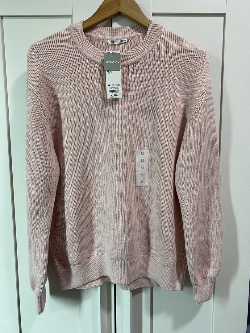 GU Japan Pink Knit Sweater (Category: Coats, Jackets and Outerwear) located in Quezon City. Submitted by wearhouze (Listing ID 1432796136, Image 1). Description: Bought in Tokyo W23 L25.