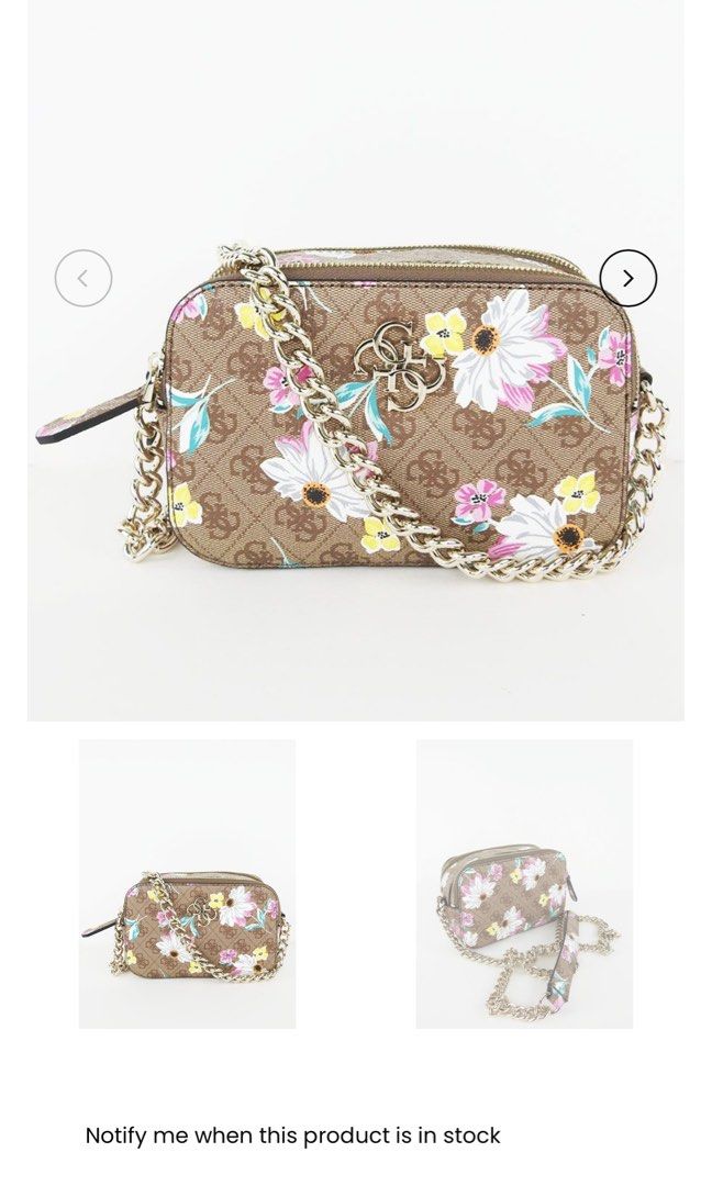 GUESS Noelle II Crossbody Camera Bag (Category: Cross-body Bags) located in Taguig. Submitted by hannacb (Listing ID 1432956538, Image 1). Description: See pics for wear and tear Original price: ~Php10,000.00.