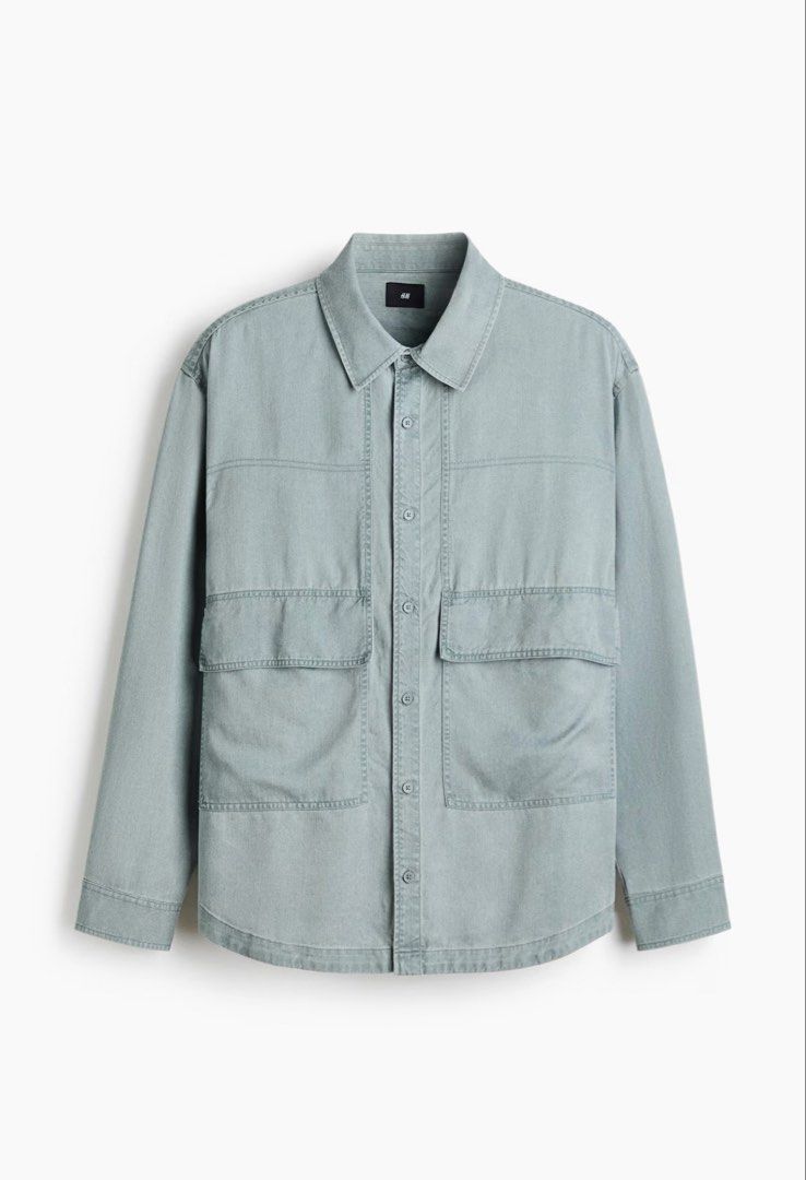 H&M Loose-Fit Overshirt (Category: Tshirts & Polo Shirts ) located in Baliuag. Submitted by jophdsa (Listing ID 1432904933, Image 3). Description: Used Once With paperbag price is slight negotiable retail price: P1990 size xs (mens) can fit S-L (oversized).