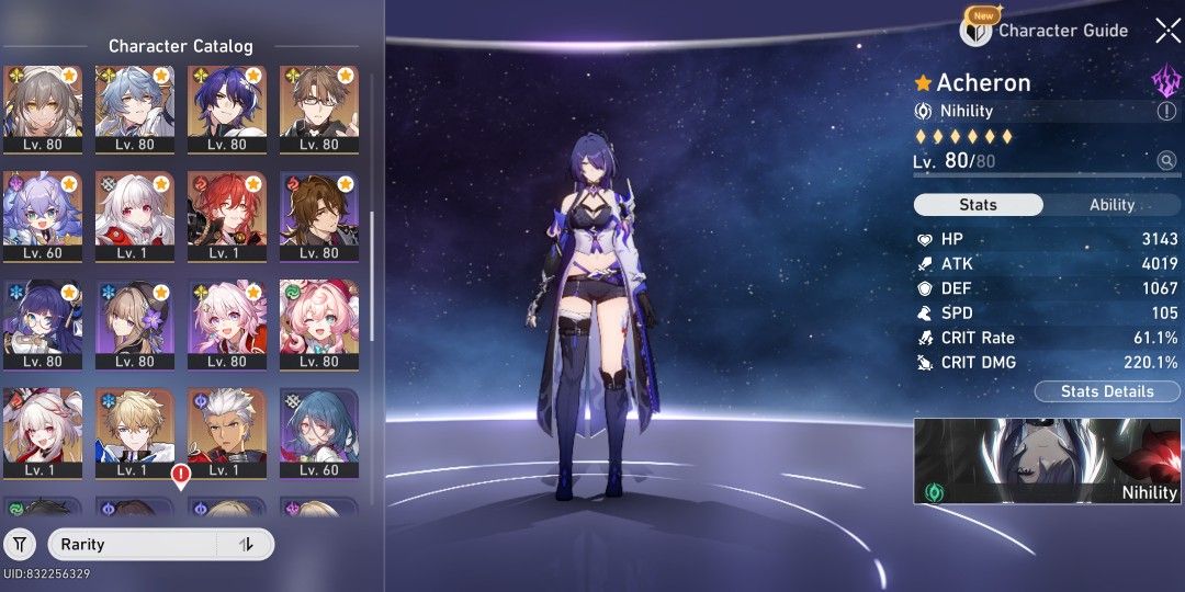 Honkai Star Rail - Multiple Characters (Category: Others) located in Manila. Submitted by steinacia (Listing ID 1429841385, Image 2). Description: What you see is what you get ✨ *TL70 - End Game Account *E2 ACHERON with SIGNATURE LC *FIREFLY with SIGNATURE LC *AVENTURINE with SIGNATURE LC *RUAN MEI with SIGNATURE LC *Can clear end game contents *Main Quest currently at Amphoreus *Used up all my stellar jades on Sparxie *50/50 pity Reason for sell