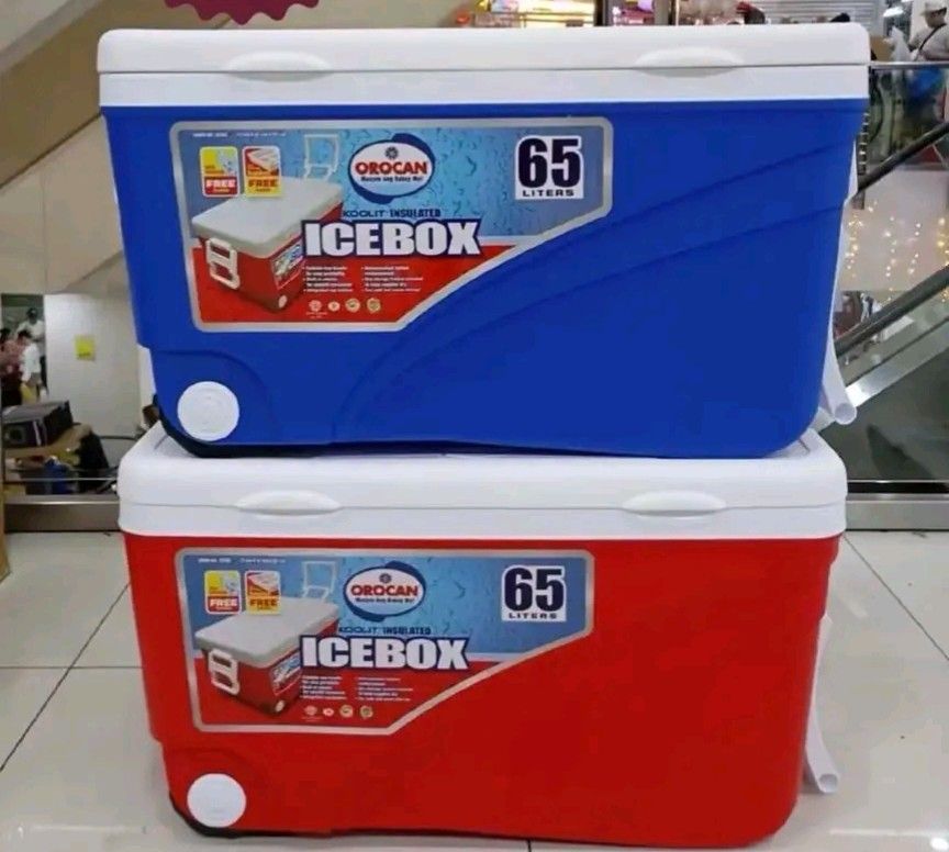 ice box (Category: Storage Boxes & Baskets) located in Manila. Submitted by asstditems (Listing ID 1432818887, Image 3). Description: Original orocan Ice box 5 Liters Php: 590. Only 8 Liters Php: 670 Only 15 Liters Php: 990 Only 30 Liters Php: 1390 Only 45 Liters Php: 1850. Only 65 Liters Php: 2290 Only Good quality same-day delivery via lalamove gcash or cod payment ncr area godbless happy shopping.