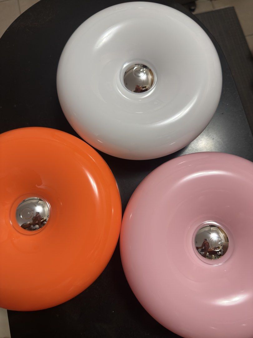 IKEA Donut-Shaped Desk Lamp (Category: Lighting) located in San Juan City. Submitted by helpmedeclutter. (Listing ID 1432934248, Image 2). Description: - Available colors: White, Orange, Pink - Available in Plug in and Rechargeable ONHAND.