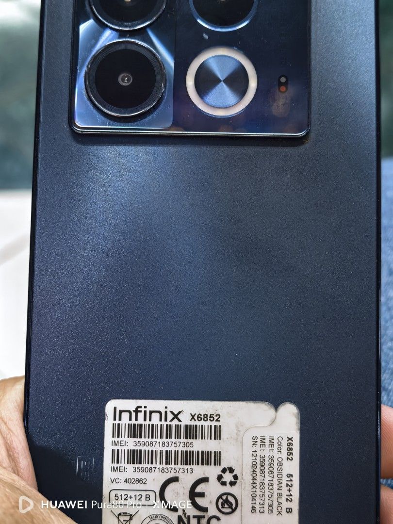 Infinix Note 40 5G (Category: Android Others) located in Manila. Submitted by christopher_2010 (Listing ID 1432912423, Image 3). Description: Honest Issue minimal dents and lalo sa top po.