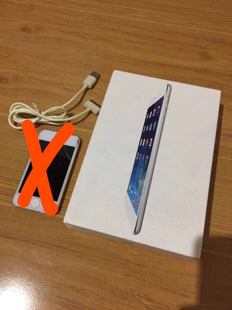 Ipad mini (Category: iPad) located in Sorsogon. Submitted by honnie_gonlie (Listing ID 1201163912, Image 2). Description: Sale! Ipod touch 4th gen ( SOLD ) Cracked srceen Still work camera Charger included 8gb Ipad mini price 500 Issue: forgot password/iCloud Work touch finger Screen lcd with blurry No charger 128gb Payment: GCASH Shipping: J&T Lp already.