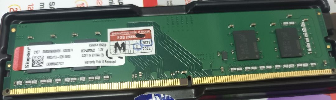 Kingston 8GB DDR3 RAM (Category: Computer Parts) located in Manila. Submitted by ipstuff23 (Listing ID 1432842213, Image 1). Description: - Kingston 8GB DDR3 RAM - 8GB Capacity - Model: KVR16N11/8 - Green PCB with Gold Connectors - Made in China (2022).