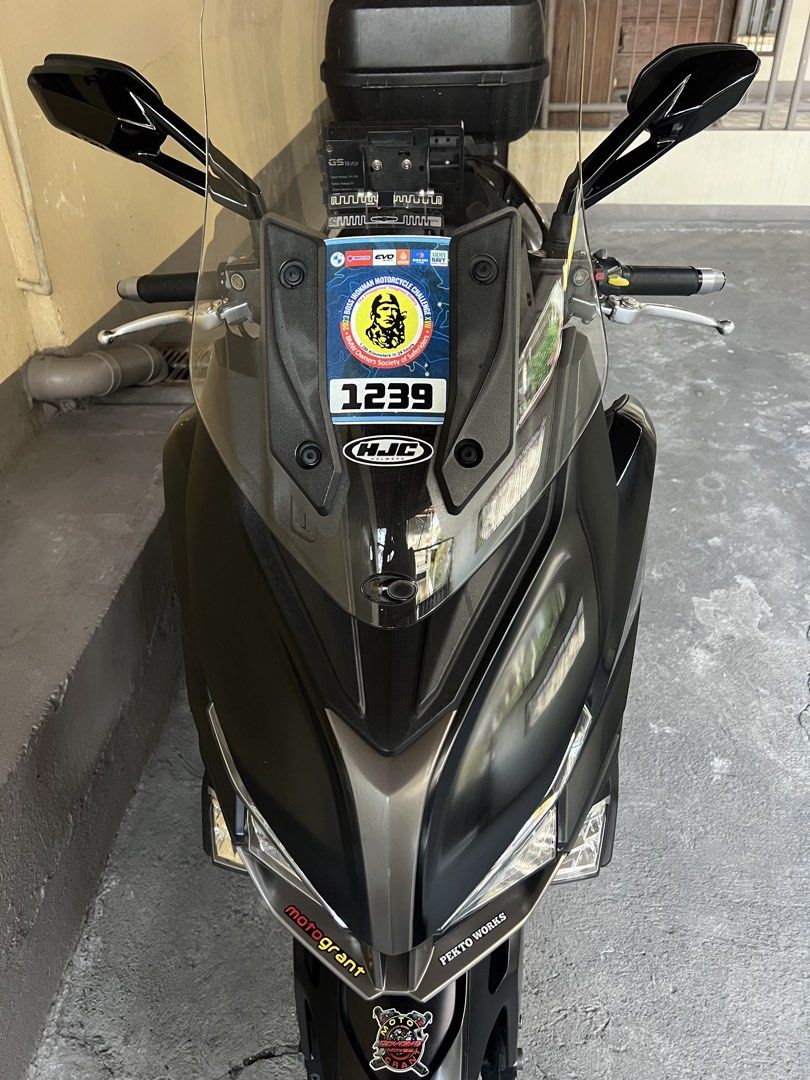 Kymco Xciting S 400i Scooter (Category: Motorbikes for Sale) located in Baguio. Submitted by cray1234 (Listing ID 1432821105, Image 3). Description: WASARI‼️ Kymco S Xciting 400 ✅FREE na Orig Givi Box ✅Pia Horn ✅Makinis alagang silka. 2022 Acquired, 2nd Owner but Complete Papers 30k Odo. Issue : Minimal Scratches , Hand Break , 2025 last registry RFS : Upgrade .