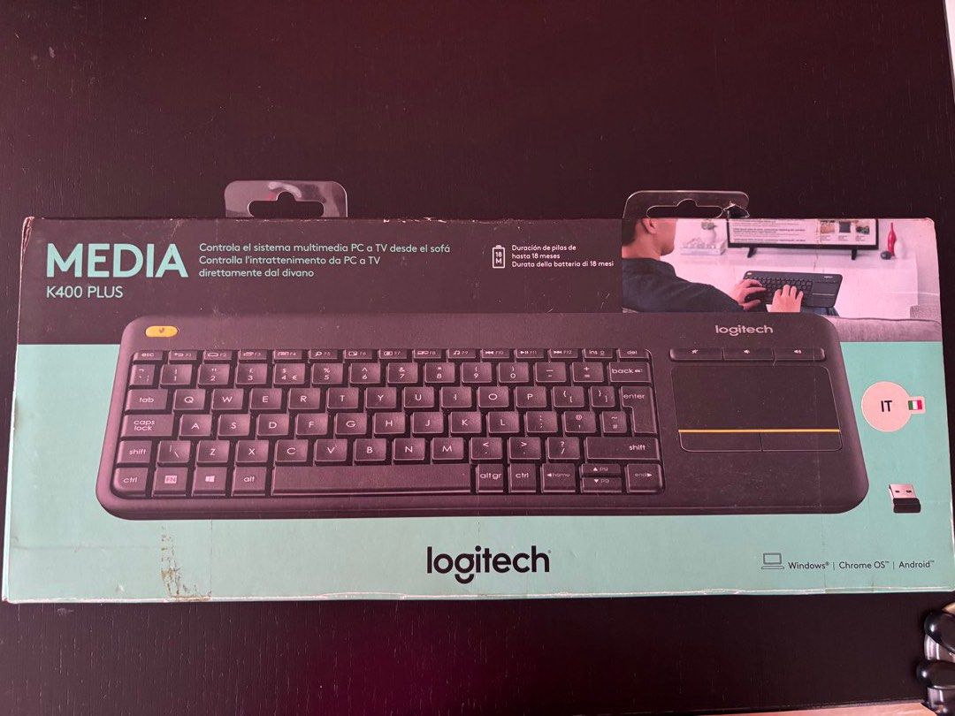 Logitech K400 Plus Media Keyboard458238109020344320