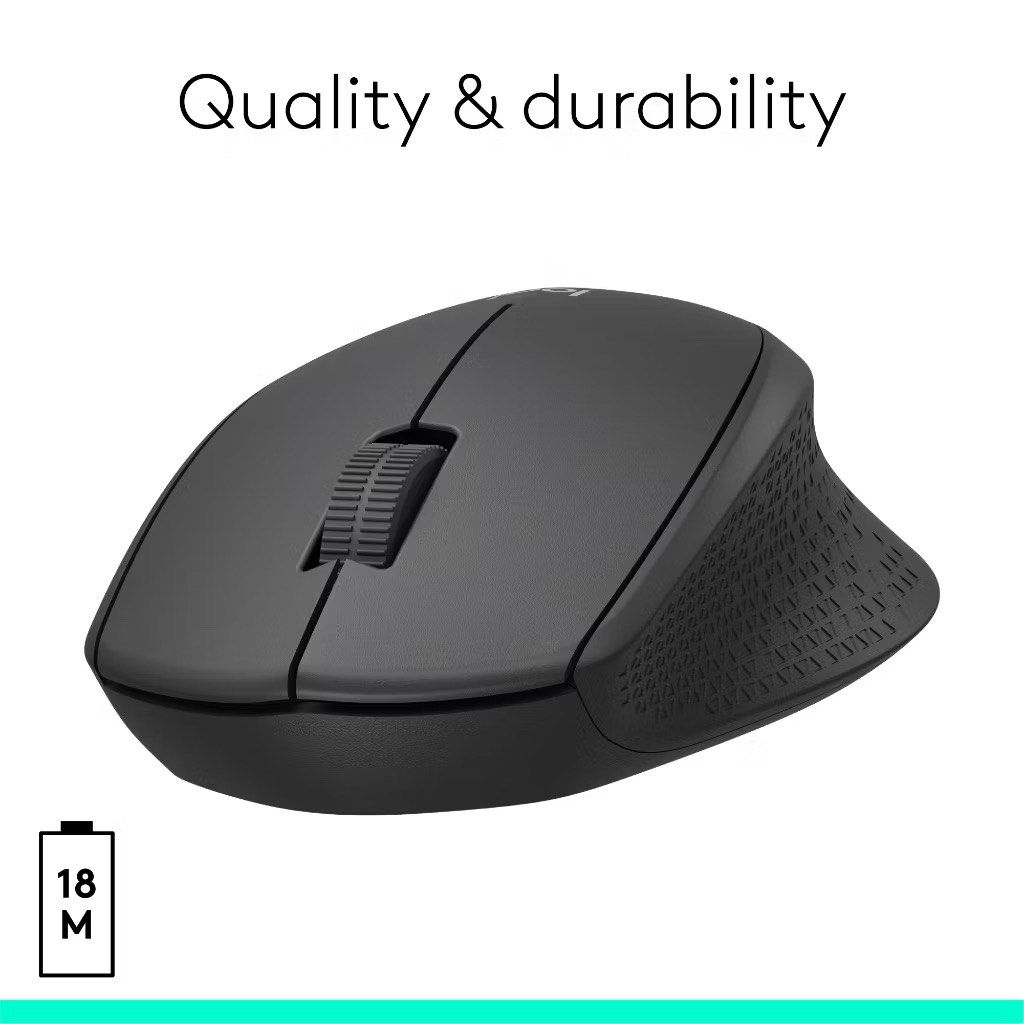 Logitech M221 Wireless Silent Mouse - Black458716420894238722