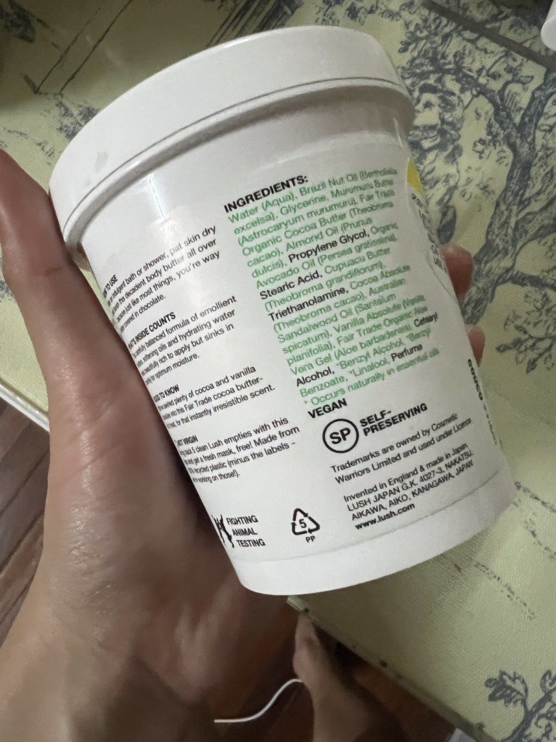 Lush Posh Chocolate Body Butter (Category: Body Care) located in Mandaluyong City. Submitted by coco.label (Listing ID 1432871577, Image 2). Description: Decluttering .