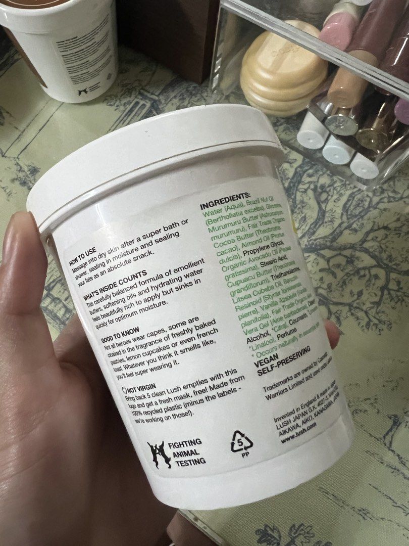 Lush Super Milk Body Butter (Category: Body Care) located in Mandaluyong City. Submitted by coco.label (Listing ID 1432871845, Image 2). Description: Decluttering .