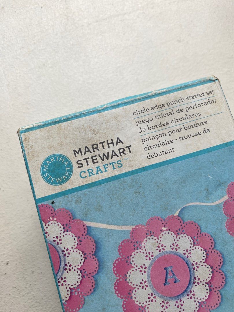 Martha Stewart Circle Edge Punch Starter Set (Category: Craft Supplies & Tools) located in Davao. Submitted by iam_artisan (Listing ID 1432849788, Image 1). Description: - Martha Stewart Circle Edge Punch Starter Set - Creates continuous die-cut borders - Punches borders from 5.5" to 11.5" without cutting - Includes punch and cartridge - Ideal for paper crafts, decorations, placemats, and cards SRP: .