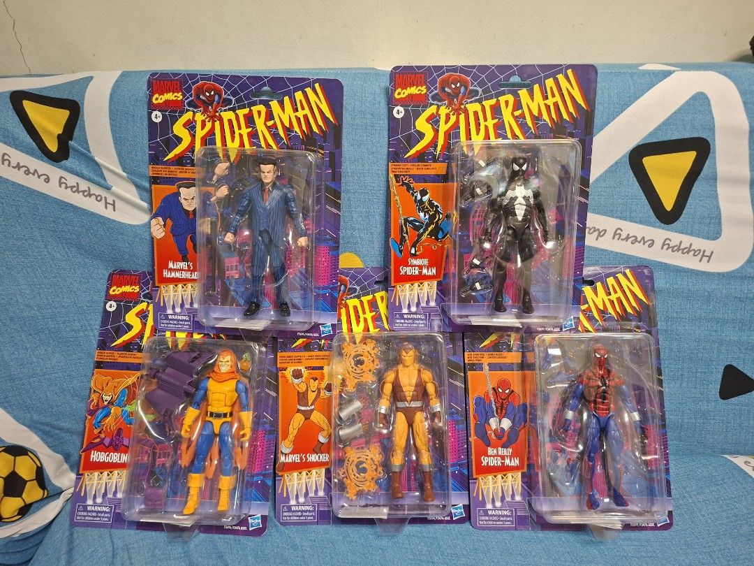 Marvel legends Spider-Man hobgoblin shocker Hammerhead (Category: Figurines & Statues) located in Mandaluyong City. Submitted by elitecollections (Listing ID 1432951279, Image 1). Description: - Marvel Spider-Man action figure collection. Hammerhead misb - 1,300 Symbiote Spider-Man misb - 1,400 Hobgoblin misb - SOLD Shocker misb - SOLD Ben Reilly spiderman misb - 1,300 - All figures are in their original packaging. - Ideal for collectors and Spid