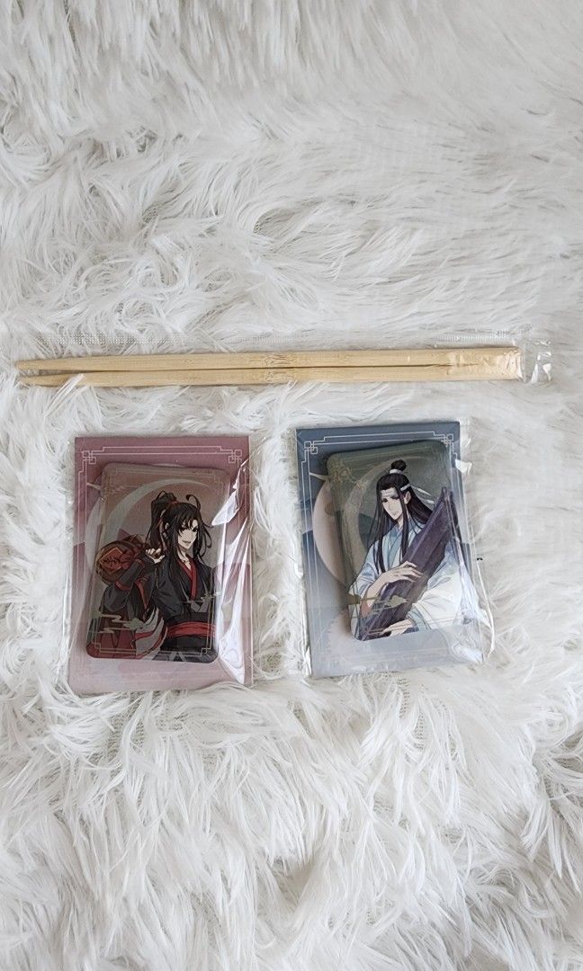 MDZS Tin Can Badge Set (Category: Character Goods) located in Manila. Submitted by quickocean (Listing ID 1432854069, Image 2). Description: - Brand new and sealed in original packaging.