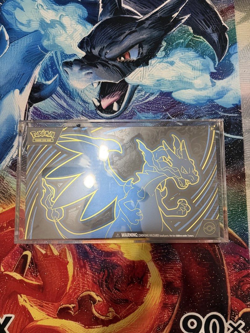Mega charizard UPC acrylic casing (Category: Raw Cards) located in Singapore. Submitted by toysbricks (Listing ID 1432812638, Image 1). Description: Mega charizard UPC acrylic casing $25 each, Left 1 Open to check to confirm no cracks Collect at Serangoon north. Today 4pm to 5.45pm or tmr from 5pm onwards. Please bring your own carrier .