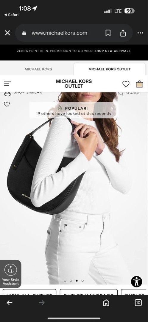 Michael Kors Dover Large Leather Shoulder Bag (Category: Luxury Bags & Wallets) located in Manila. Submitted by rani143 (Listing ID 1432864576, Image 3). Description: Letting go of this Michael Kors bag 🖤✨ Such a timeless and classy piece — super easy to style and perfect for everyday use or even dressy looks. This is not brand new but still on excellent condition. ✔️ Bag only with card ✔️ Well-maintained, looks almost like new ✔️ Durable leathe