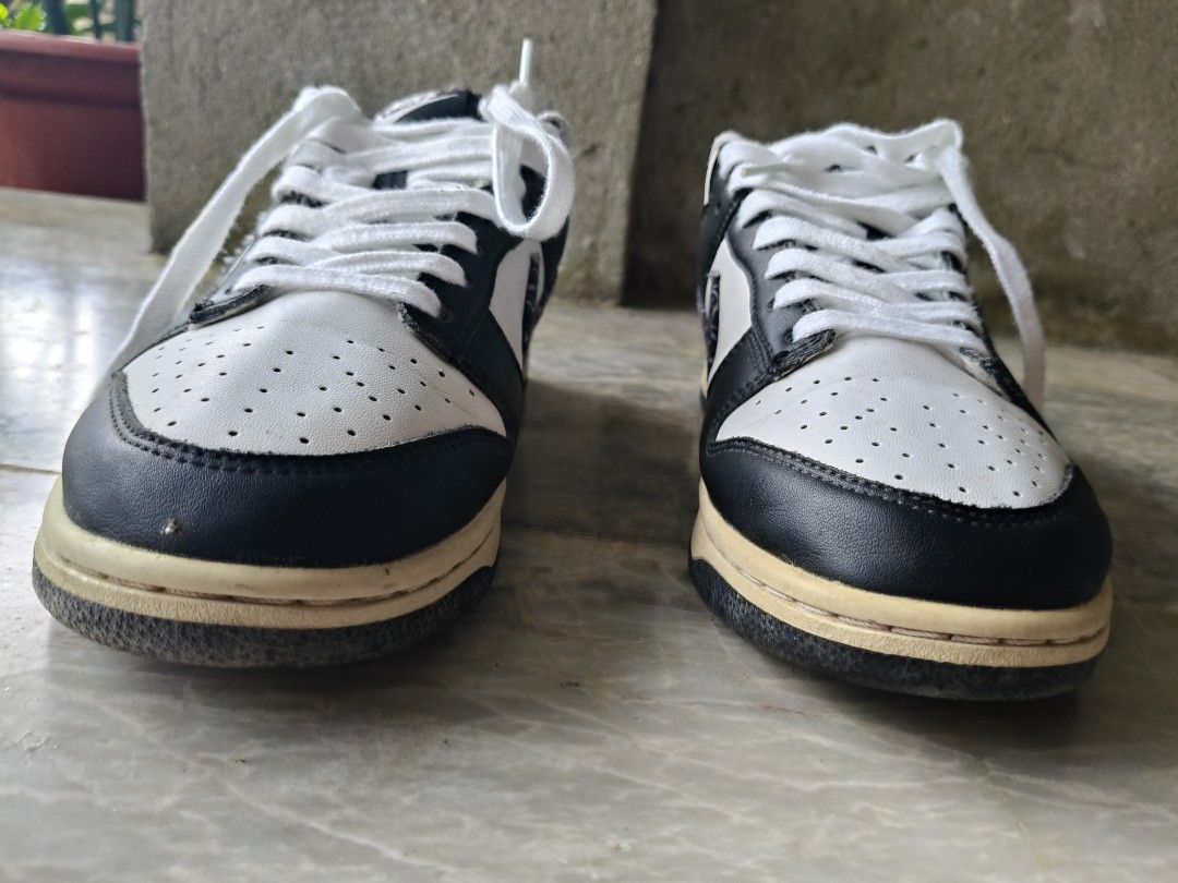 Nike Dunk Low Paisley Black White (Category: Sneakers) located in Tagbilaran City. Submitted by johnmcee (Listing ID 1414762635, Image 2). Description: Size on tag US 10, Eu44, 28cm Decluttering. Plus 50 shipping. - Nike Dunk Low - Black and white color scheme - Features a paisley design on the swoosh - Black laces and outsole - White midsole.