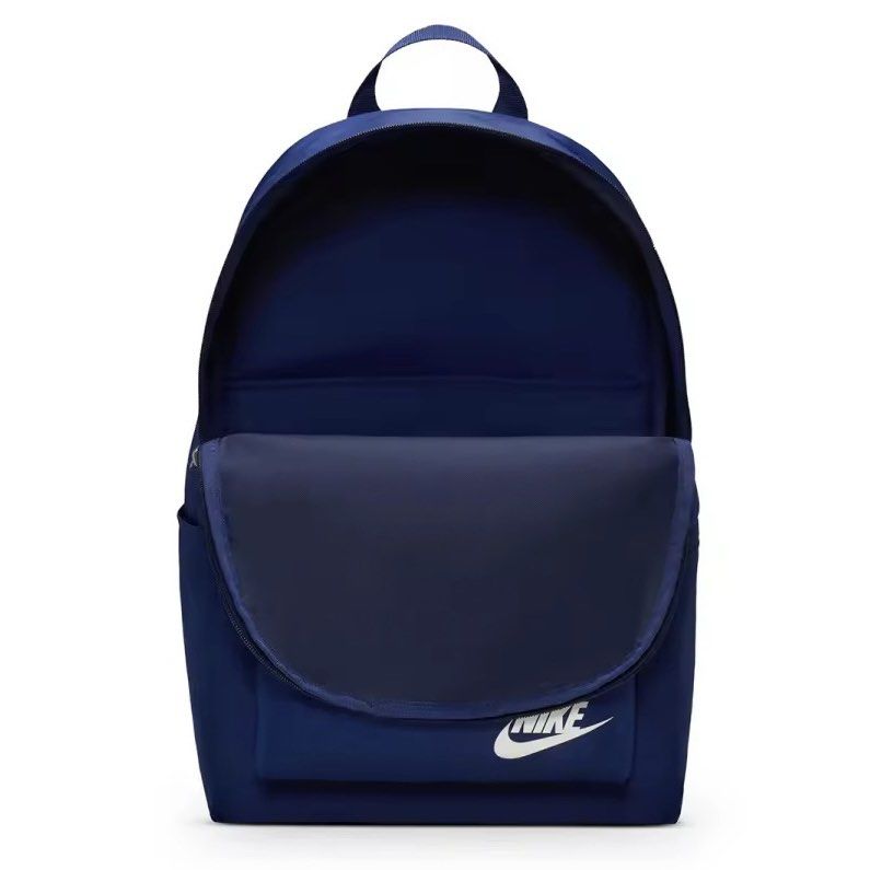 Nike Heritage Backpack Bag 25L (Category: Backpacks) located in Makati City. Submitted by shoedeckph (Listing ID 1432871024, Image 3). Description: Nike Heritage Backpack Bag 100% Legit / Original Brand New With internal sleeve - Fits up to 15” laptop Blue Void colorway Dimensions: 17”H x 12”W x 6”D Volume: 25L ‼️SALE PRICE: ₱1,100‼️ Below SRP •Delivery Metro Manila: Lalamove / Grab Nationwide: J&T •Meetup Waltermart Makati .