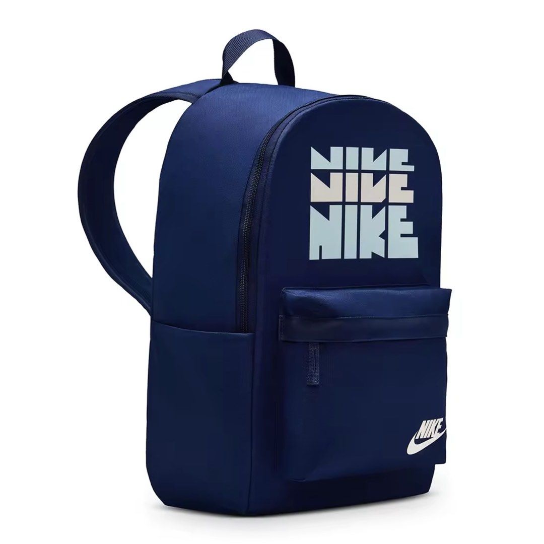 Nike Heritage Backpack Bag 25L (Category: Backpacks) located in Makati City. Submitted by shoedeckph (Listing ID 1432871024, Image 2). Description: Nike Heritage Backpack Bag 100% Legit / Original Brand New With internal sleeve - Fits up to 15” laptop Blue Void colorway Dimensions: 17”H x 12”W x 6”D Volume: 25L ‼️SALE PRICE: ₱1,100‼️ Below SRP •Delivery Metro Manila: Lalamove / Grab Nationwide: J&T •Meetup Waltermart Makati .