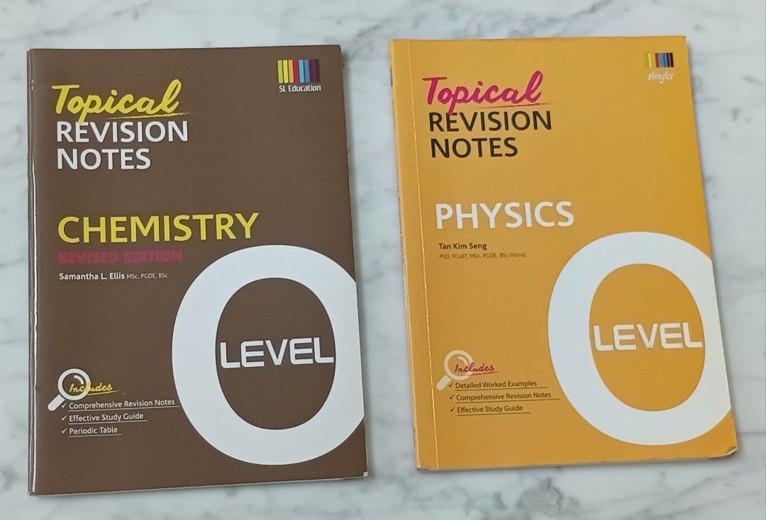 O Level Topical Revision Notes Chemistry & Physics, Hobbies & Toys ...
