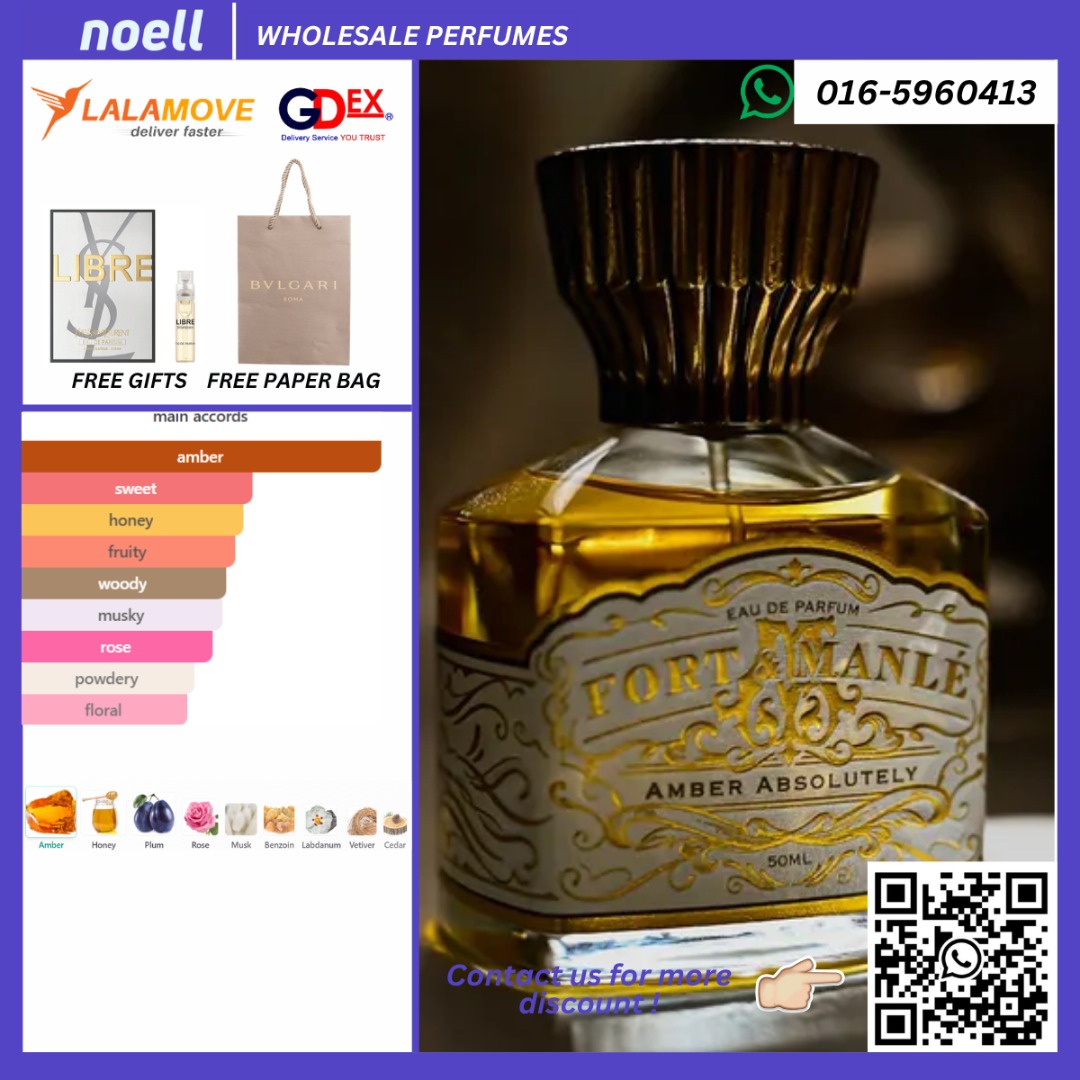[ORIGINAL] AUTHENTIC READY STOCK FORT & MANLE AMBER ABSOLUTELY EDP 50ML ...