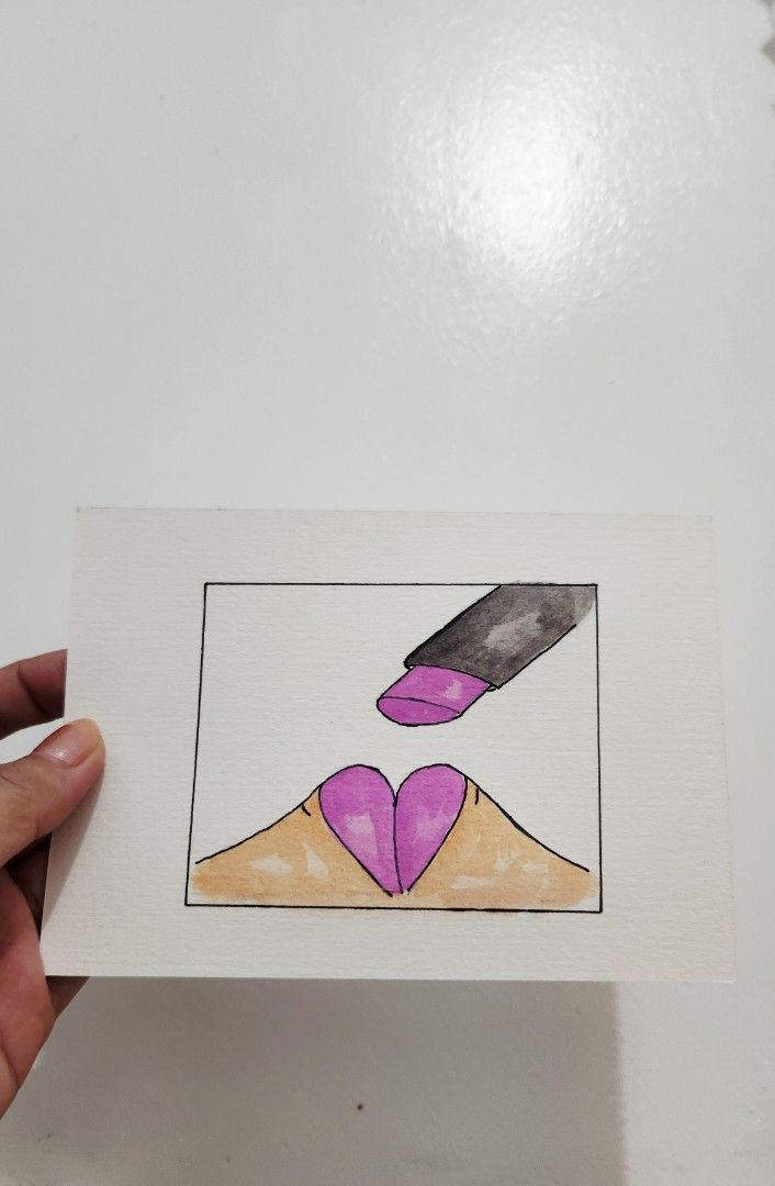 Original Watercolor Painting (Category: Art & Prints) located in Cavite. Submitted by joycreates (Listing ID 1432953002, Image 2). Description: - Original watercolor painting - Heart-shaped design with lipstick - Unframed - Perfect for art lovers - Great gift idea -affordable .