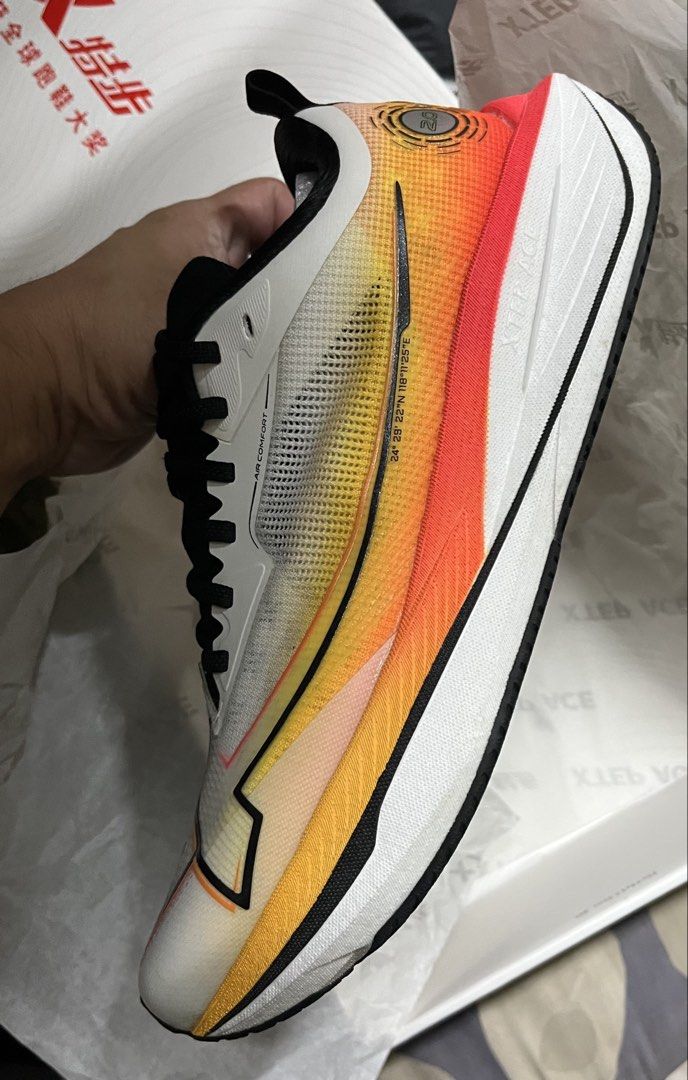 Original Xtep One Piece (Category: Sneakers) located in Lapu Lapu. Submitted by jerzorb (Listing ID 1432816496, Image 3). Description: Original Complete with OG box Excellent condition 9.5US/ 43Euro Once lang ginamit, nilakad lang .
