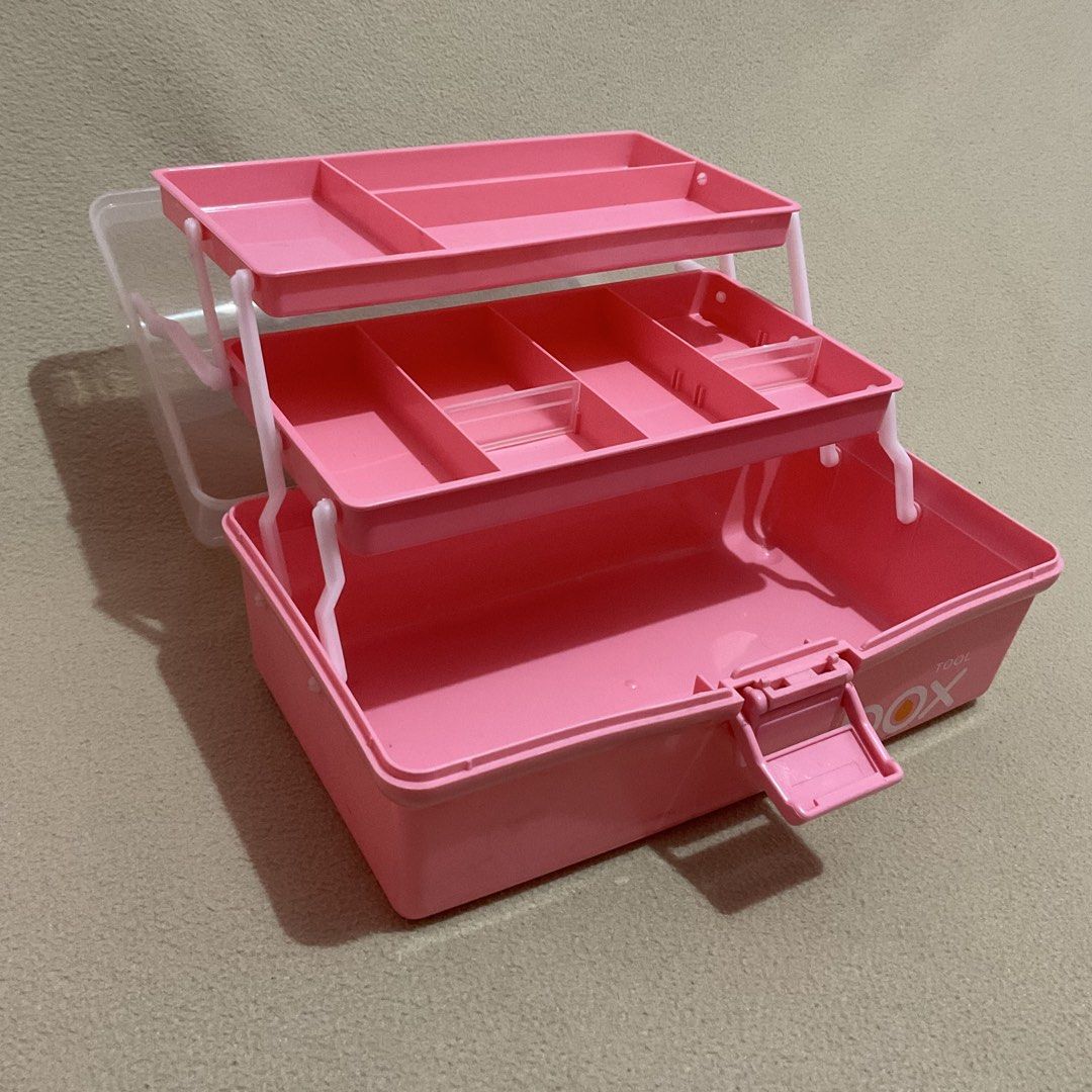Pink Phlebotomy/Utility Box WITH FREEBIES (Category: Medical Supplies & Tools) located in Imus. Submitted by ricine (Listing ID 1432824329, Image 3). Description: ✅ Lightly used ✅ With FREE supplies (2nd photo) ✅ 3 layers ladder type ✅ Durable for heavy use 🤝 can negotiate to add more medtech freebies ‼️ RUSH SALE 🚚 SF shouldered by buyer.