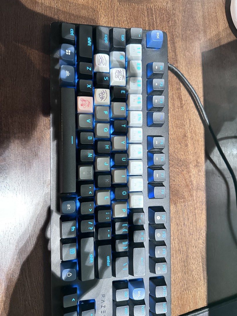 Razer Mechanical Keyboard with Custom Keycaps