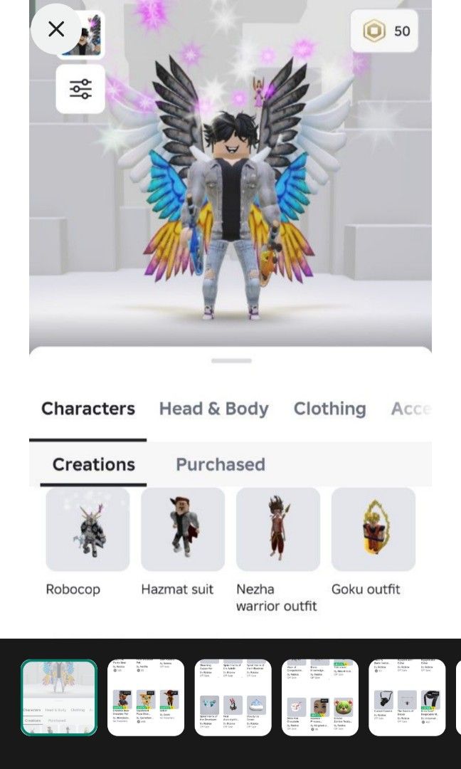 (50% OFF) Roblox Account Since 2019 (Category: Game Gift Cards & Accounts) located in Cavite. Submitted by jp.gitleshop (Listing ID 1432852867, Image 1). Description: - Roblox account from 2019 - Premium accessories worth over 15,000 PHP - 1,200 PHP Roblox gift card balance - Includes gamepasses (Shindo Life, Bloxfruits, etc.) - Many badges and avatars - Own game created. - Event completions and accessories included. - Reason for selling: Emergen