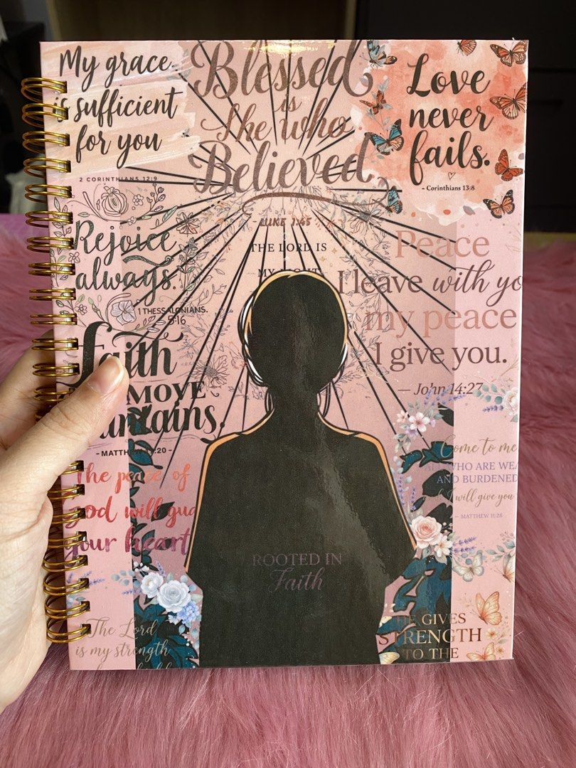 Scripture Journal (Category: Religion Books) located in Paranaque City. Submitted by cjt_by_jess (Listing ID 1432971416, Image 1). Description: 📖✨ Scripture Journal Deepen your faith through writing and reflection 💕 A perfect space for Bible verses, notes, and personal insights ✔️ Simple and inspiring layout ✔️ Great for daily devotion ✔️ Quality print 📍 UPS5 Area 7 Road 9G San Isidro, Parañaque City 🚚 Pick up | Lalamove | J&T Express 📩 DM u