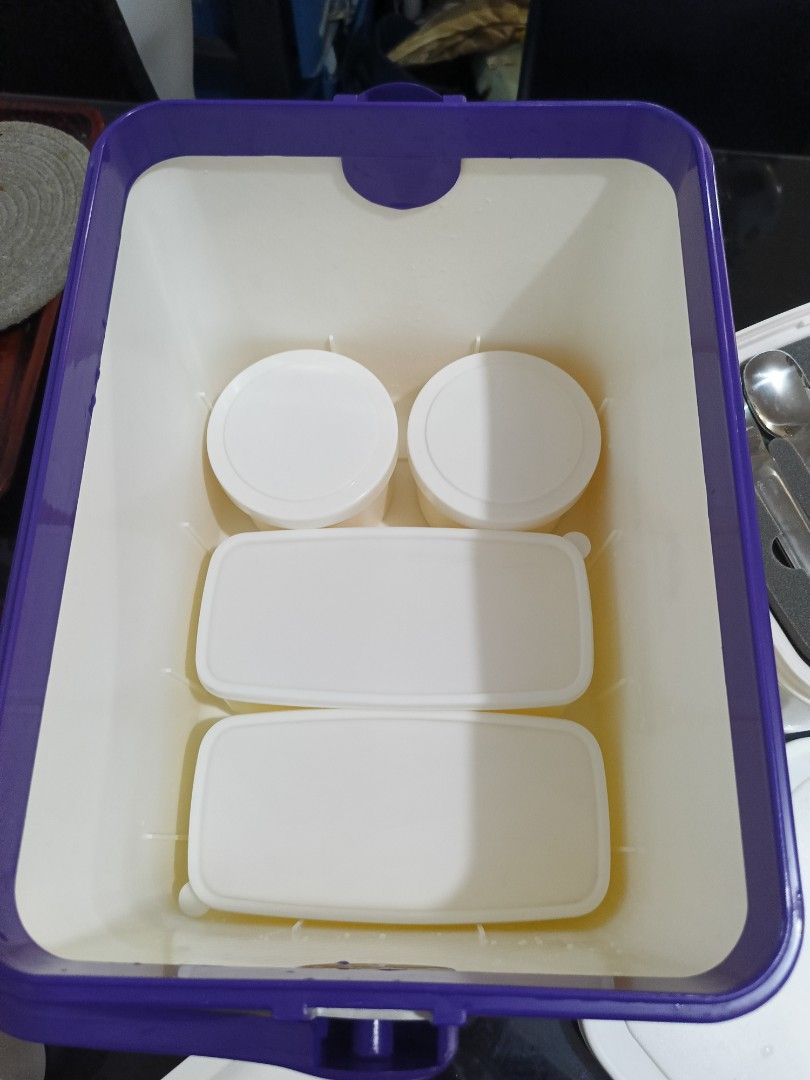 Silver Star Field Basket Picnic Set (Category: Food Organization & Storage) located in Quezon City. Submitted by 12thfd (Listing ID 1432851397, Image 2). Description: - Complete picnic set for outdoor gatherings. - Includes a cooler box with purple trim and handle. - Features plates, cups, cutlery (forks, spoons, bottle opener). - Comes with a serving tray and food storage containers. - Ideal for picnics and outdoor events..