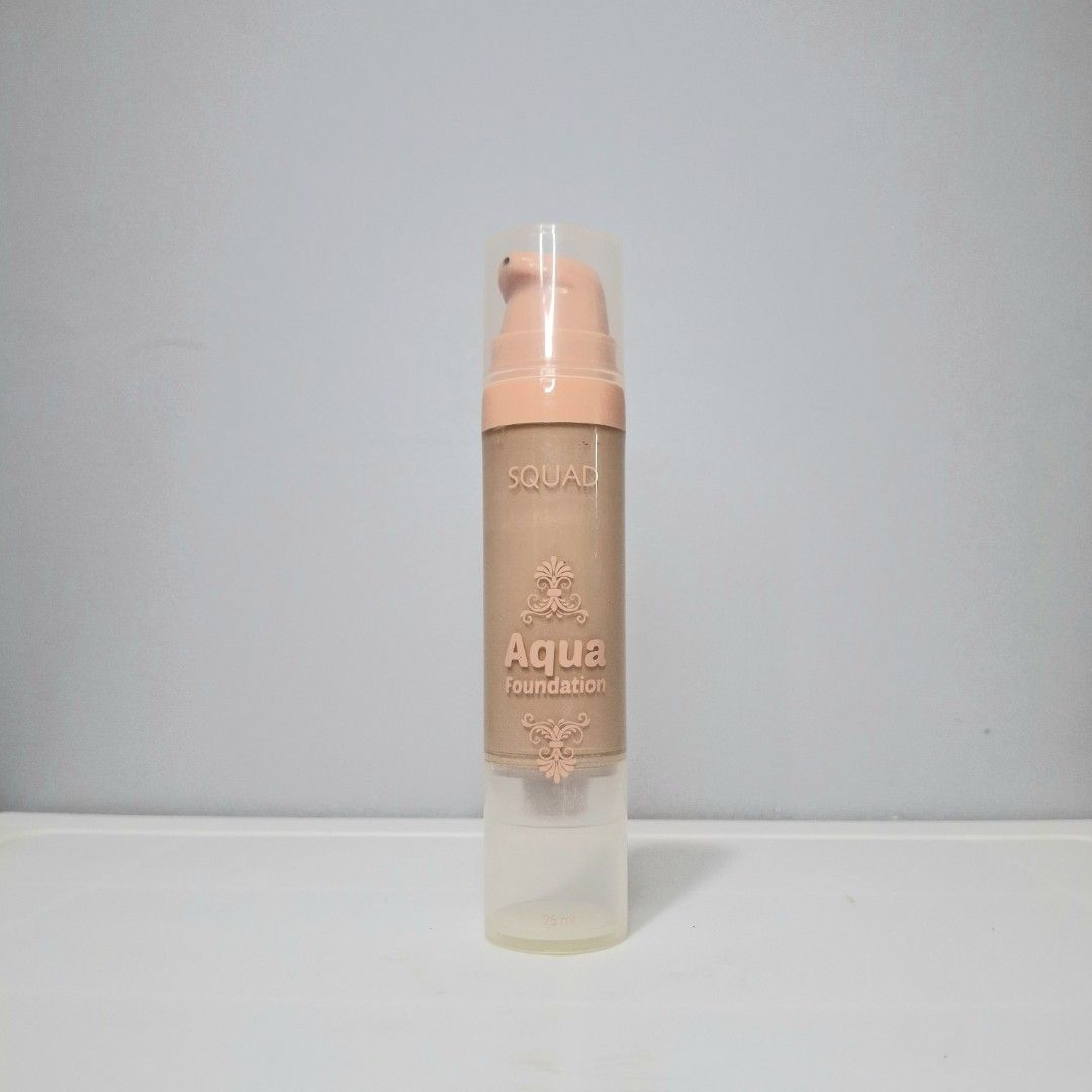 Squad Aqua Foundation M2 Concealer Makeup Cosmetics Vacuum Pump (Category: Makeup) located in Naga. Submitted by formerlymine (Listing ID 1432797626, Image 1). Description: ★ 90% full ★ not my shade.