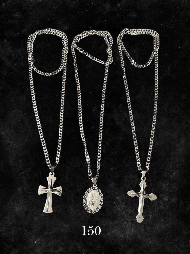 Stainless Steel Necklace | gothic, y2k, whimsy (Category: Necklaces) located in Quezon City. Submitted by _yencarlos (Listing ID 1432951643, Image 1). Description: ₊⊹dm to purchase ₊⊹shipping thru jnt/lalamove ₊⊹material: stainless steel still open for commissions! thank you : ).
