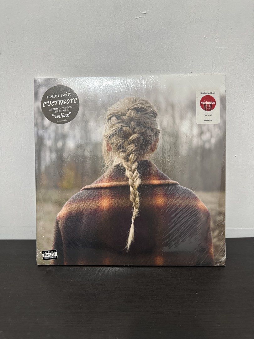 Taylor Swift Evermore Vinyl Record Sealed (Category: Vinyls) located in Muntinlupa City. Submitted by tswizzleee (Listing ID 1432957499, Image 1). Description: - Taylor Swift's Evermore album on vinyl - Target Exclusive - Still sealed in its original packaging.