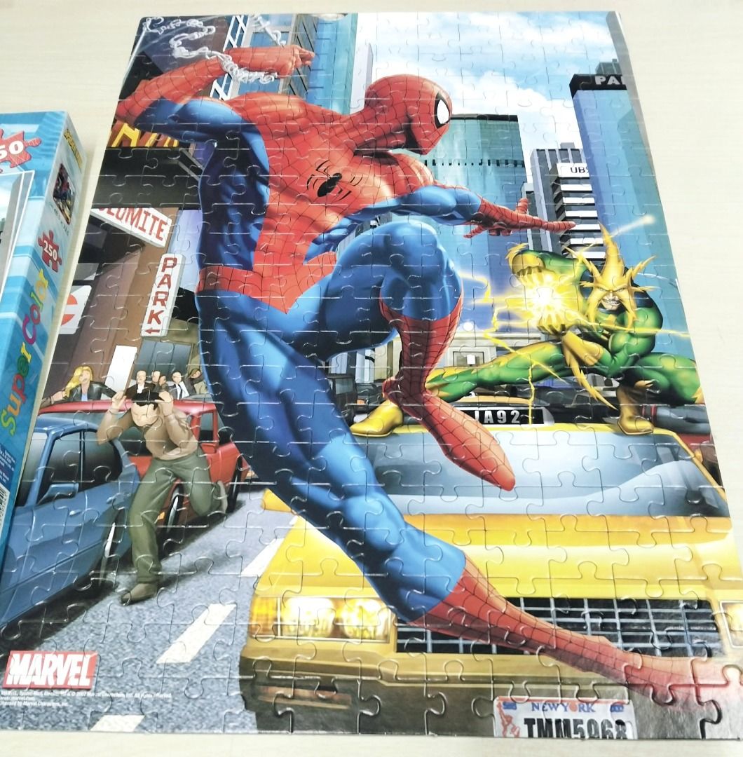 The Amazing Spider-Man Puzzle from Clementoni (Category: Board Games & Puzzles) located in Taguig. Submitted by Bloomscorner1 (Listing ID 1432933882, Image 3). Description: - Clementoni puzzle featuring The Amazing Spider-Man. - 250 pieces (complete) - Recommended for ages 8+. - Shows Spider-Man with Electro. - Puzzle size: 19 x 13.25 - Box size: 13.5 x 10 inches .