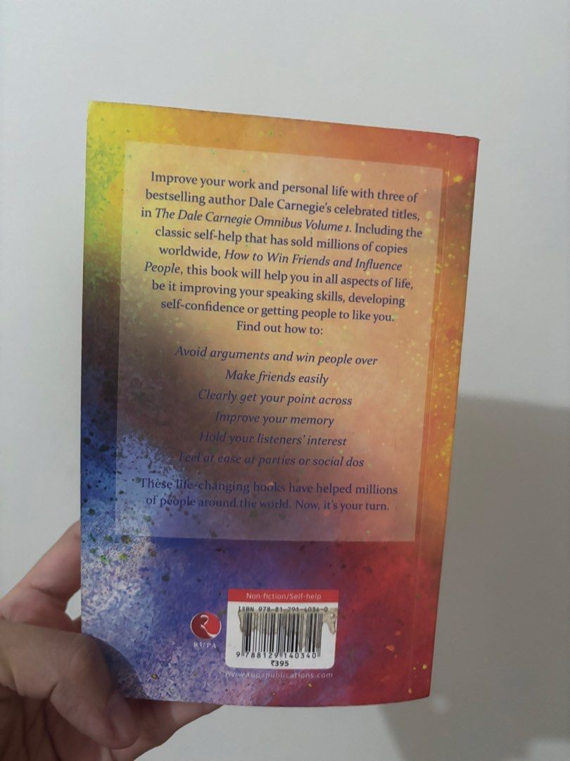 The Dale Carnegie Omnibus Volume 1 (Category: Storybooks) located in Quezon City. Submitted by shavh (Listing ID 1432942250, Image 2). Description: MoP: GCash/Maya/BPI bank transfer Shipping from QC via Grab/Lalamove/LBC.