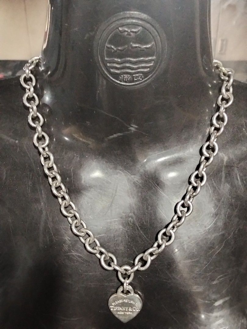 Tiffany & Co. Return to Tiffany Necklace (Category: Necklaces) located in Makati City. Submitted by silver_ben (Listing ID 1432835014, Image 3). Description: 925 Sterling Silver 60.5 grams 16 inches .