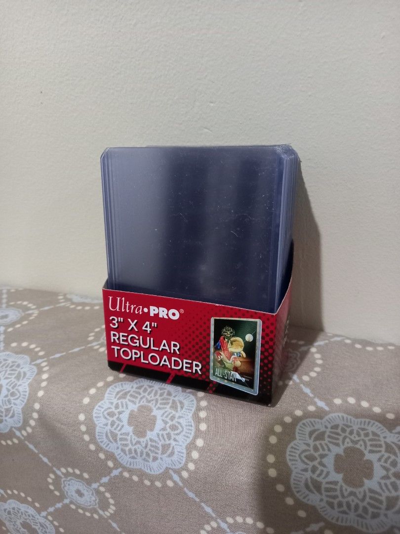 Ultra Pro 3" x 4" Regular Toploader 25 Pack (Category: Trading Cards Accessories) located in Quezon City. Submitted by Msian (Listing ID 1432914703, Image 1). Description: - Ultra Pro 3" x 4" Regular Toploaders - Pack contains 23 toploaders - Designed for standard-sized trading cards - Made of clear, rigid plastic - Protects your valuable cards.