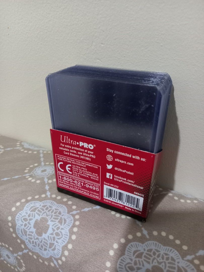 Ultra Pro 3" x 4" Regular Toploader 25 Pack (Category: Trading Cards Accessories) located in Quezon City. Submitted by Msian (Listing ID 1432914703, Image 2). Description: - Ultra Pro 3" x 4" Regular Toploaders - Pack contains 23 toploaders - Designed for standard-sized trading cards - Made of clear, rigid plastic - Protects your valuable cards.