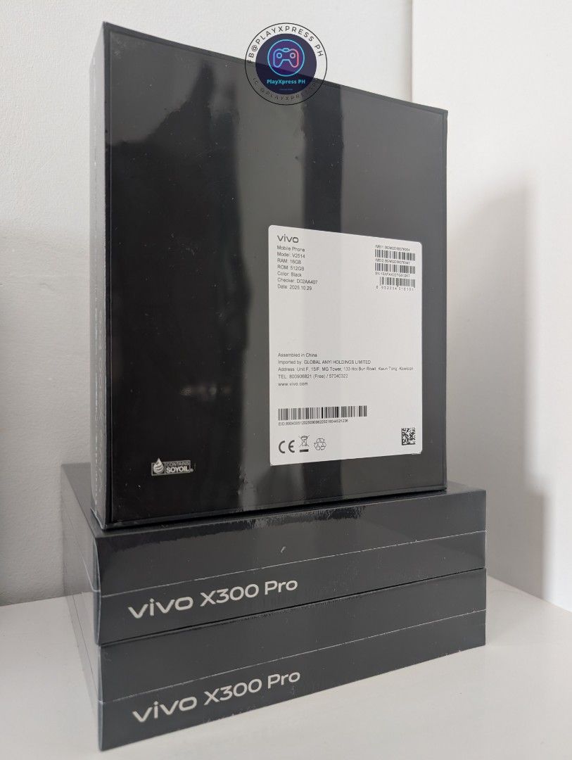 Vivo X300 Pro 512GB Global Variant (Category: Vivo) located in Pasay City. Submitted by playxpressph (Listing ID 1432920230, Image 2). Description: Vivo X300 Pro 512GB Global Variant Available on hand Price: 64,990 Color: Blue, Brown, Black Photography Kit : 18,000 Blue, Black Phone + Kit = 80,000 15 Days Replacement Warranty Cash, Gcash, Bank Transfer, Maya CC +5% (Online CC Payment) Cash Discount Available Reseller Discount Available DM 🤝 Meet