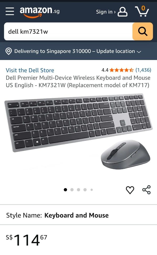W2S Dell Pro plus KB and Mouse KM7321W458592045971558400