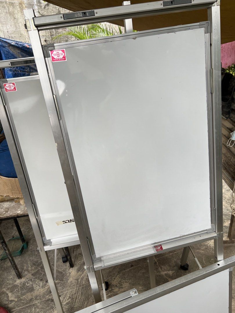 White Board 2ft x 3ft Heavy Duty Magnetic with wheels Aluminum (Category: Others) located in Pasay City. Submitted by jejuvan (Listing ID 1432836492, Image 2). Description: 2pcs available Very Good Condition White Board 2x3ft Heavy Duty Aluminum Foldable Stand with 4 wheels Magnetic #whiteboard 2,250 each Buy 2 for 4,000 only Pick Up in Pasay City Payment: Gcash .